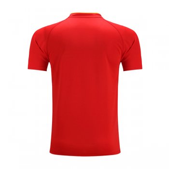 China Dragon Stlyle Table Tennis Training Uniforms Shirt Red